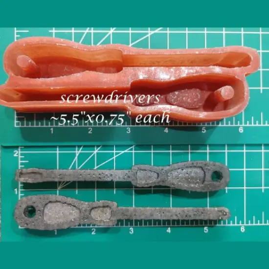 Screwdrivers silicone freshie mold {1}