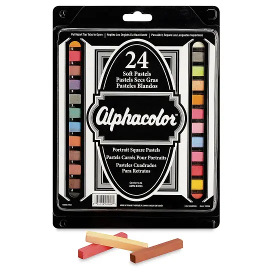 Alphacolor Soft Pastels - Portrait Colors, Set of 24 {1}