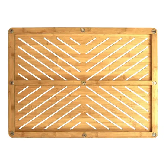 Oceanstar Bamboo Floor and Bath mat with Non-Slip Rubber Feet {3}
