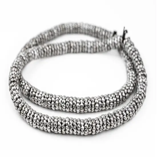 The Bead Chest Silver Aja Flower Beads (11mm) {3}