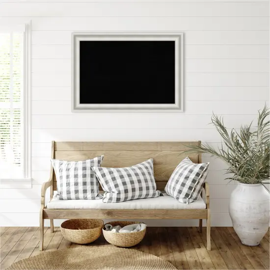 Parlor Framed Corkboard, Black Cork Parlor White {6}
