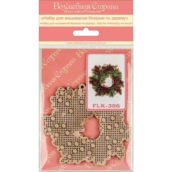 Set for embroidery with beads on wood FLK-386 {3}