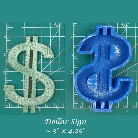 Dollar Sign Silicone Freshie Mold {1}