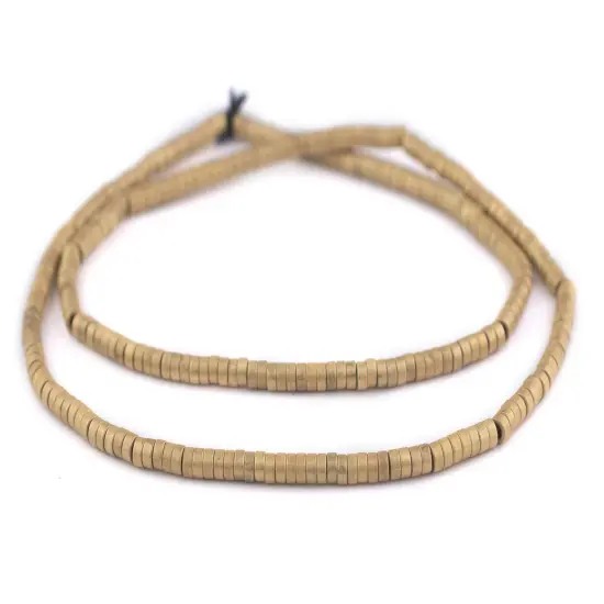 The Bead Chest Brass Disk Beads (4mm) {3}