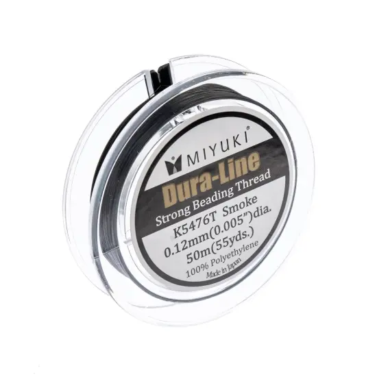 Miyuki Dura-Line 0.12mm Strong Beading Thread, 50m Black {1}
