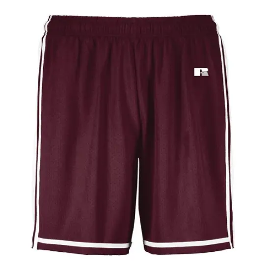 Russell Athletic&reg; Youth Basketball Shorts Maroon/ white {1}