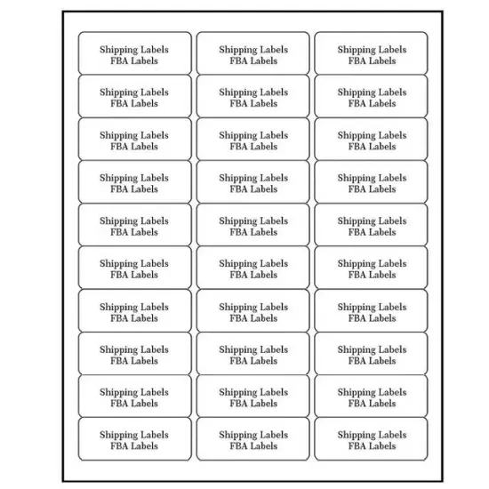 Mailing Address Labels for Laser/Inkjet Printer 1" x 2 5/8" White {7}