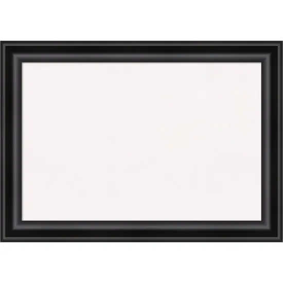 Grand Black Framed Corkboard, White Cork {1}