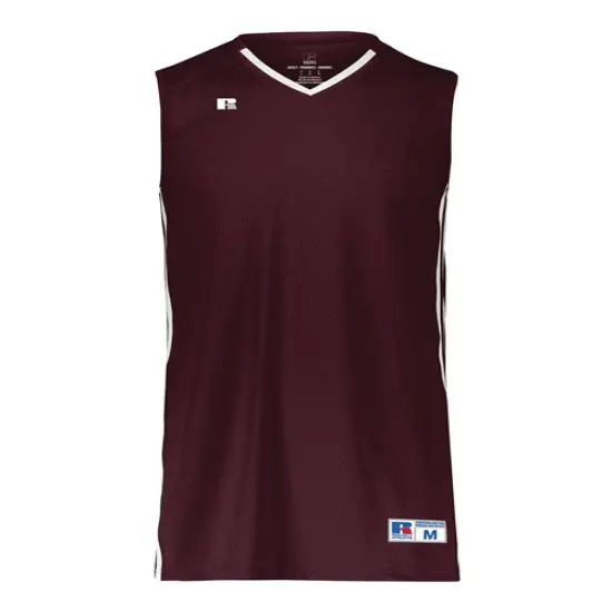Russell Athletic&reg; Legacy V-Neck Basketball Jersey Dark green/ white {2}