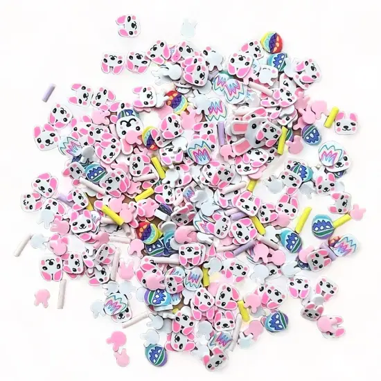 Buttons Galore and More Sprinkletz - Tiny Polymer Clay Embellishments - Spring Easter Bundle 36 grams {3}