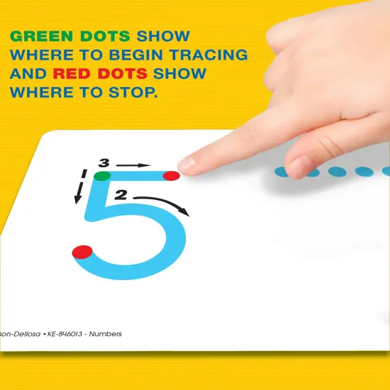 Key Education Textured Touch and Trace Math Flash Cards, Numbers 0 Through 30 Tracing Pad Flashcards for Toddlers, Preschool and Kindergarten Learning Activities {3}