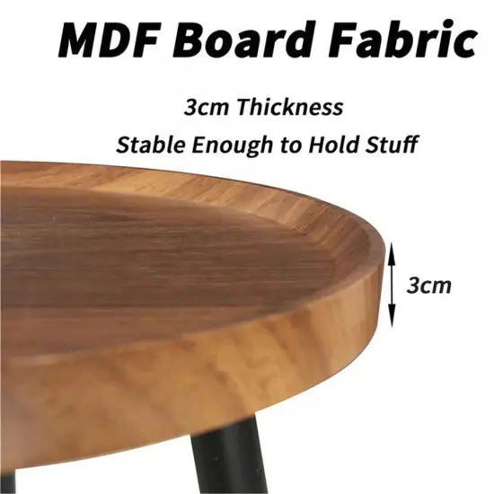 Vintage Wooden Nesting Side Coffee Table Triskele End Table Balcony {3}