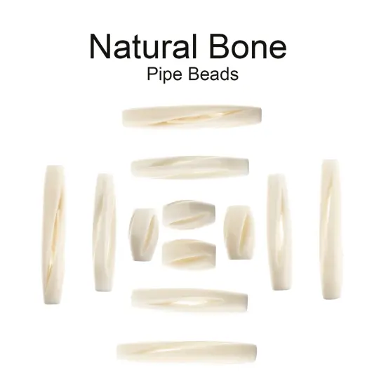 John Bead Natural Pipe Bone Beads {1}