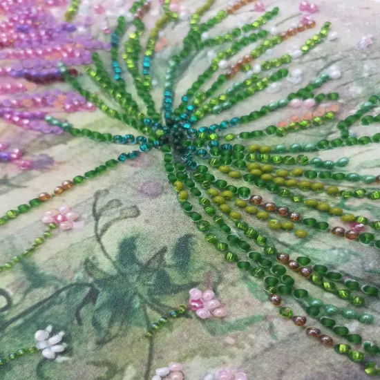 Bead Embroidery Kit - Cornflowers in the field {6}