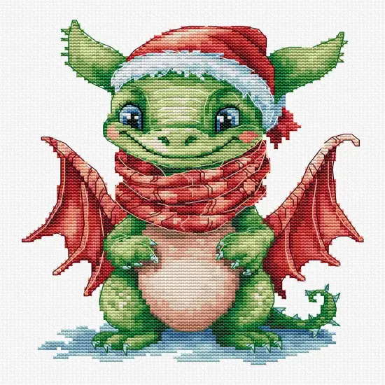 The Happy Dragon B1406L Counted Cross-Stitch Kit {1}