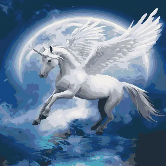 Painting by Numbers kit Unicorn constellation KHO4022 {2}