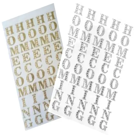 1" Homecoming Rhinestone Sticker Sheet – Mum Factory Outlet™ Gold {4}