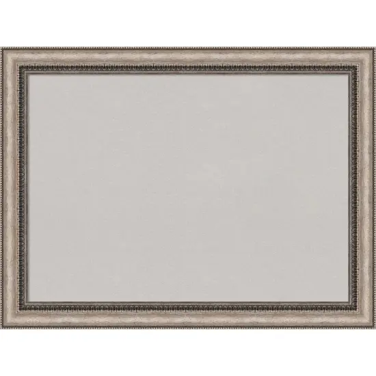 Lyla Ornate Silver Framed Corkboard, Grey Cork {1}