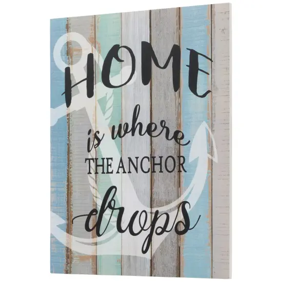 Northlight 16" Home is Where the Anchor Drops Wall Sign Multi {5}