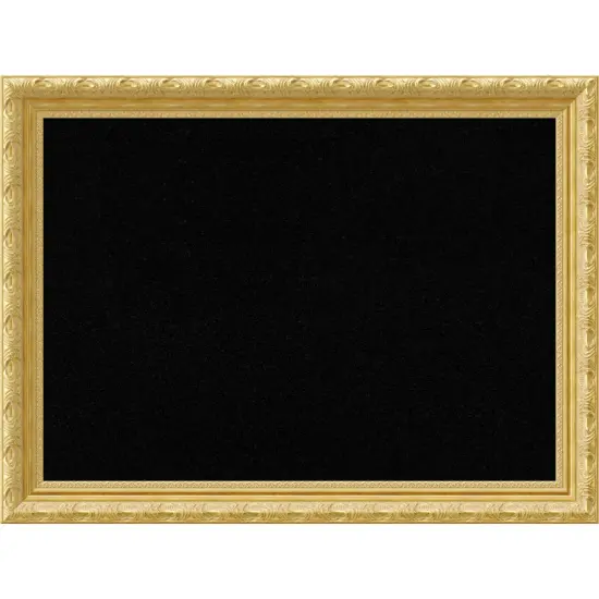 Versailles Gold Wood Framed Corkboard, Black Cork {1}