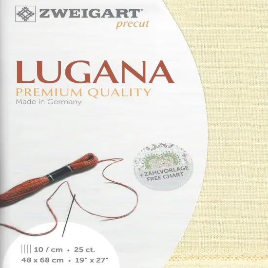 PrecutZweigart Lugana 25 count Cream {1}