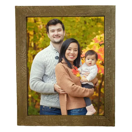 Rustic Farmhouse Standard 6 in. x 6 in. Tabletop Reclaimed Wood Picture Frame Brown {3}