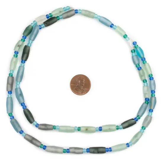 Oval Roman Glass Beads, Genuine Glass Found in Afghanistan, Matte Glass Beads for Jewelry Making, The Bead Chest {2}