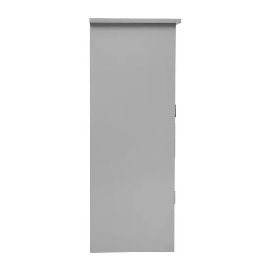 Merrick Lane Vigo Bathroom Storage Cabinet with Adjustable Cabinet Shelf, Upper Open Shelf, and Magnetic Closure Doors Gray {5}