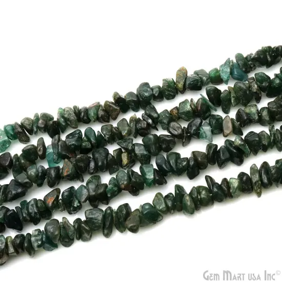 Aventurine Chip Beads, 34 Inch, Natural Chip Strands, Drilled Strung Nugget Beads, 7-10mm, Polished, GemMartUSA (CHAV-70004) {3}