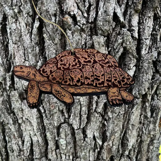 Land Turtle - Cedar Ornament {2}