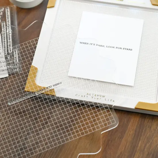 Stampwheel - Square Grid Flip Plate {2}