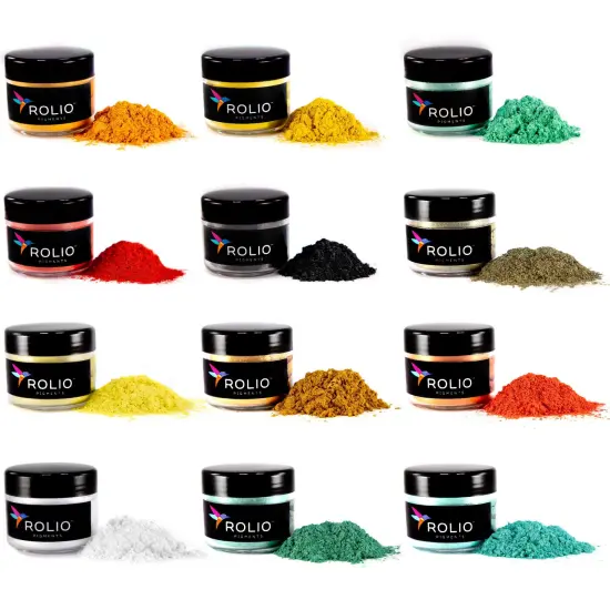 Rolio Mica Powder - Autumn Hues 12 Color Set - 10g Jars {1}
