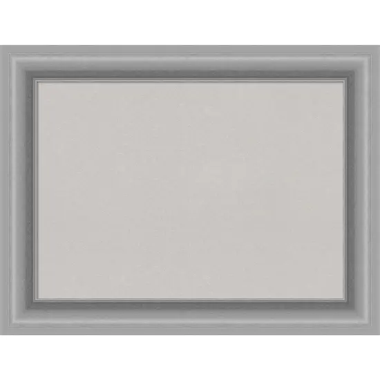 Peak Polished Nickel Framed Corkboard, Grey Cork {7}