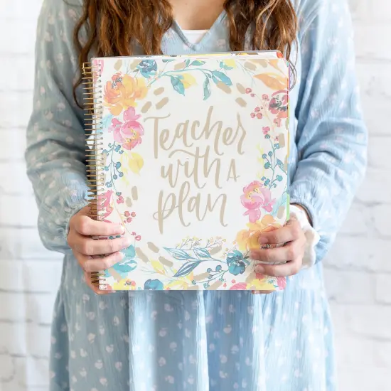 bloom daily planners Undated Teacher Planner & Calendar, Teacher With a Plan {2}