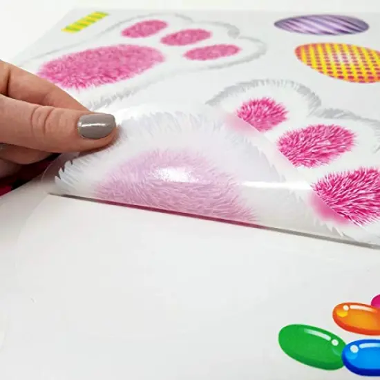 80 Total Paw Print Egg & Candy Floor Decals {3}