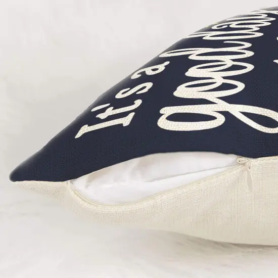 Decorative Dark Blue Pillow Covers 16x16 Inch Set of 4, Spring Summer Decorations for Home Sunflower Decor Pillows Blue Pillow Covers for Couch Sofa Indoor Outdoor Spring Summer Decor {4}