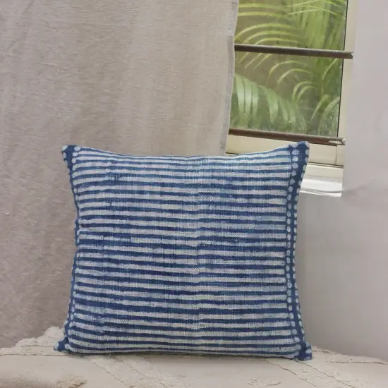 MTN Pillow Cover Indigo Blue Pillow Cover Pillow Cover Boho Pillow Cover {1}