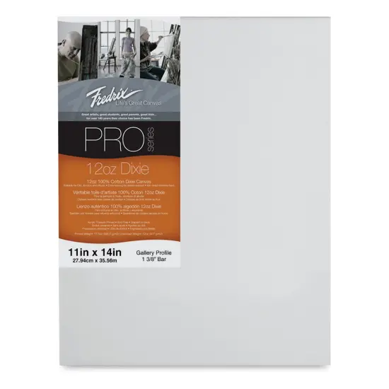 Fredrix Pro Series Dixie Gallery Profile Canvas - 11" x 14", 1-3/8" Profile {1}