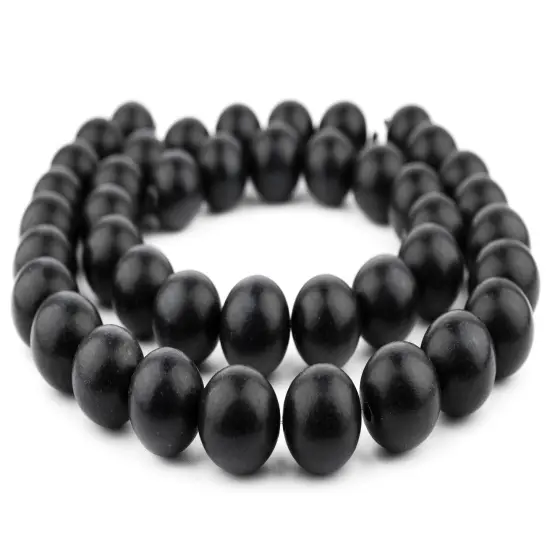 The Bead Chest Natural 20mm Wooden Beads in Black for Jewelry Making &ndash; Round Loose Wood Spacer Beads I Approximately 20 Beads {3}