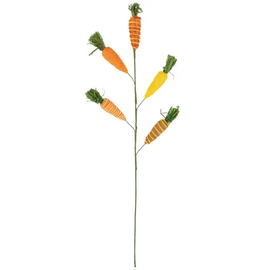 Northlight Striped Carrots Artificial Easter Spray - 23.75" Orange {1}