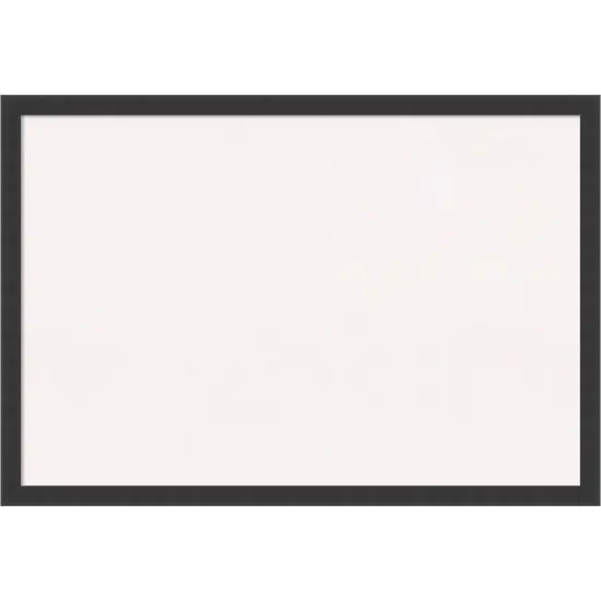 Mezzanotte Black Wood Framed Corkboard, White Cork {1}