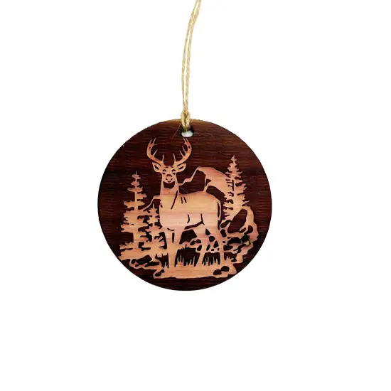 Colorado Deer - Cedar Ornament {1}