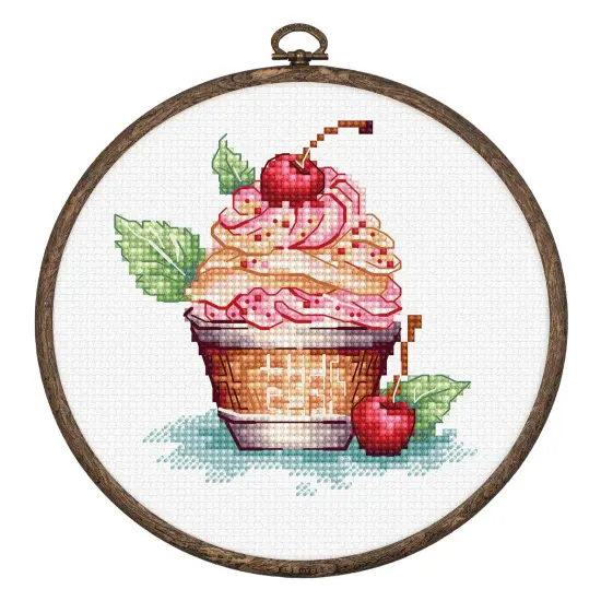 Cherry Ice Cream BC104L Counted Cross-Stitch Kit {1}
