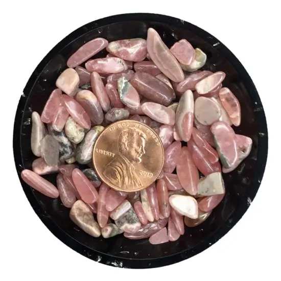 Rhodochrosite Mini Crystal Chips &ndash; Size 2 {2}