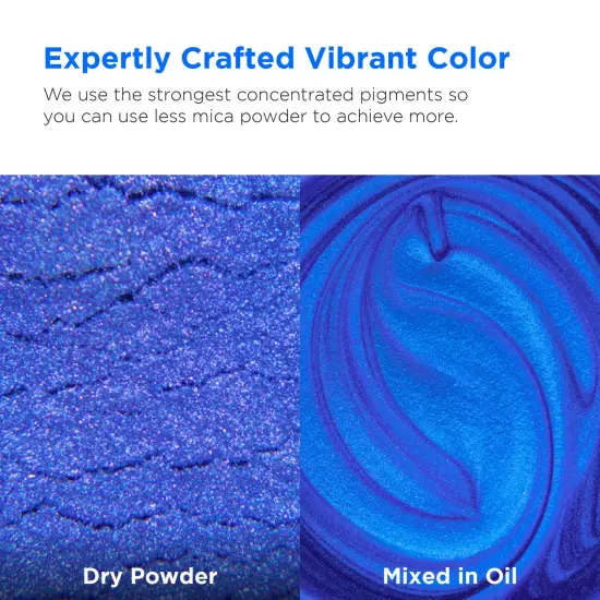Rolio - 1 Jar Mica Powder (Blue Iris) - 50g / 1.8 oz {2}