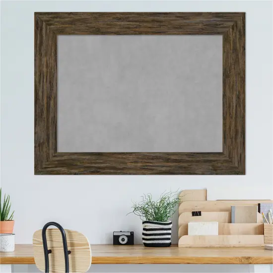 Fencepost Wood Framed Magnetic Board Fencepost Brown {5}