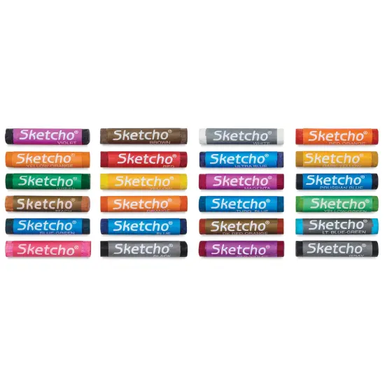 Prang Gallery Sketcho Oil Pastel Crayons - Assorted Colors, Set of 24 {2}