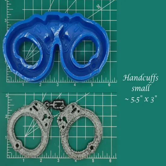 Handcuffs Silicone Freshie Mold - small {1}