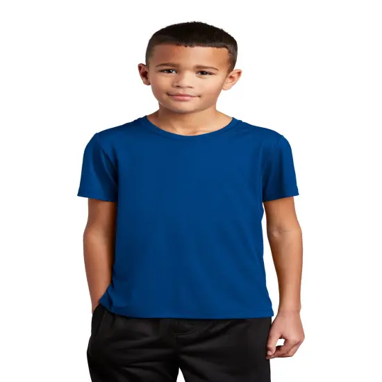 Sport-Tek&reg; Youth Posi-UV Pro Crew Neck Short Sleeve Tee True royel {1}