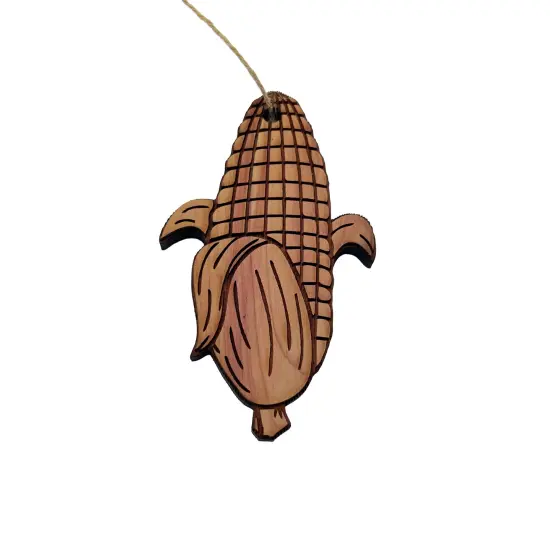 Corn on the cob - Cedar Ornament {1}